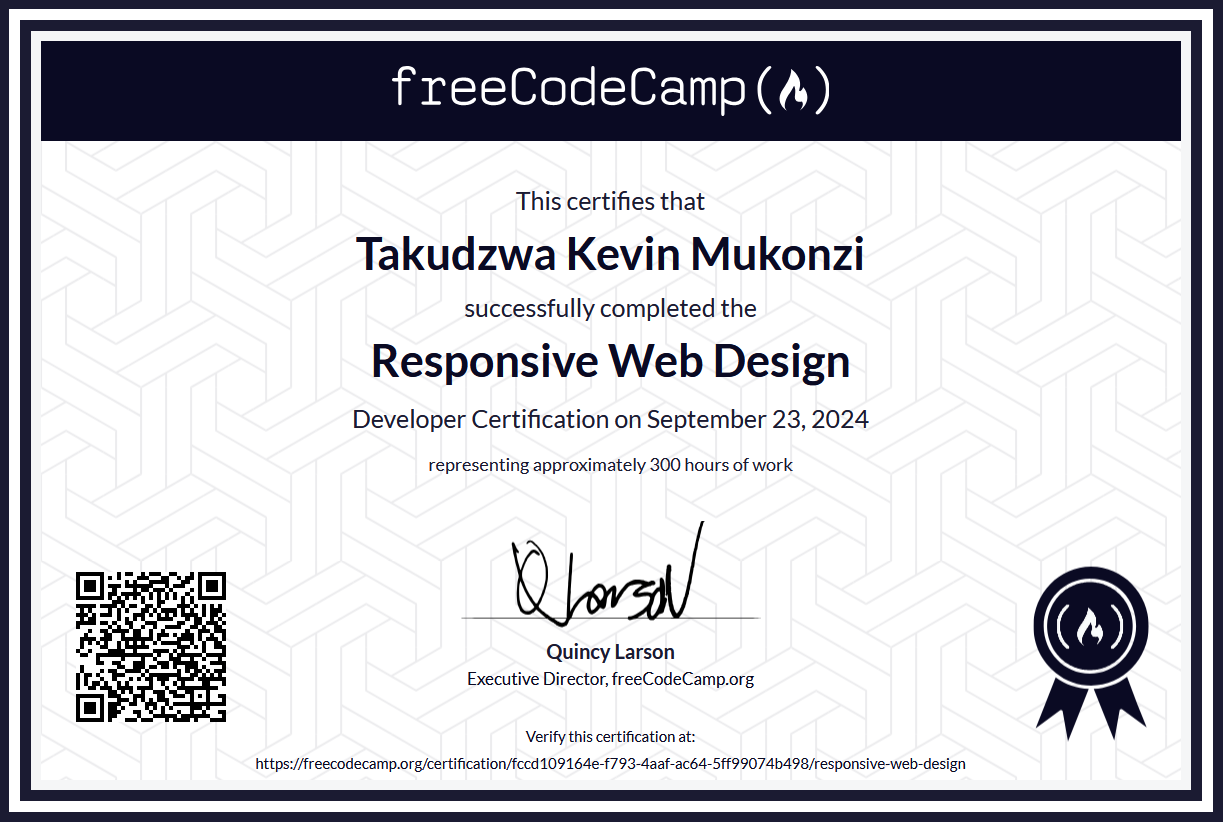 Responsive Web Design Certificate