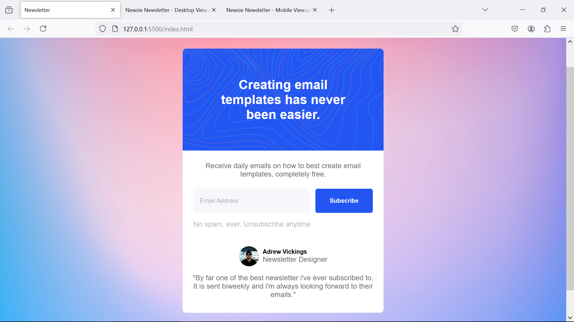 Newsletter Template
