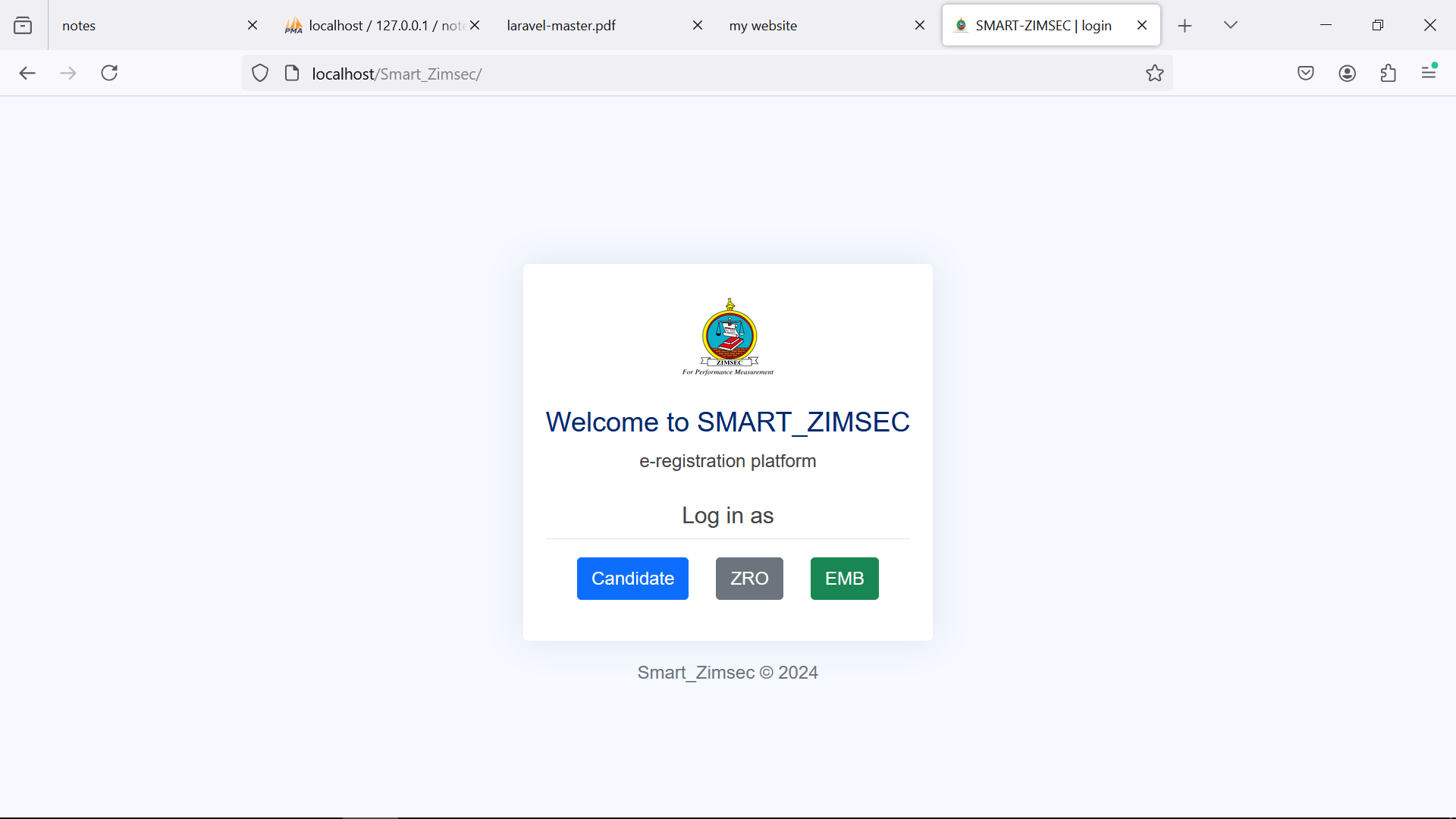 Smart Zimsec Web App